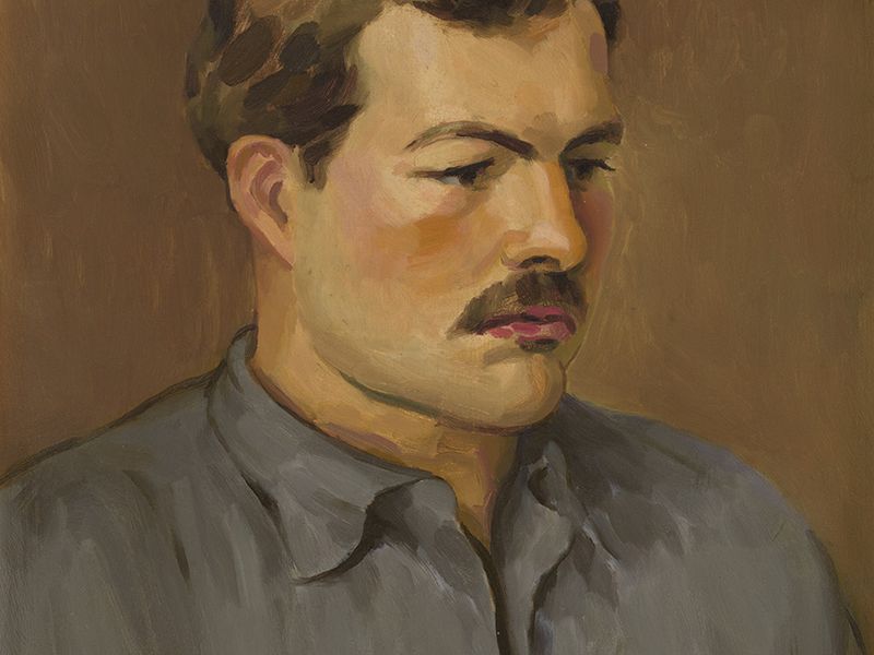 Portrait of Ernest Hemingway by Henry Strater